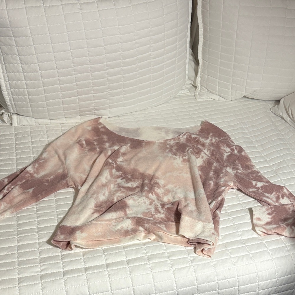 Women's Pink Tie-Dye Top